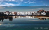 神秘谜团：暖暖直播视频免费究竟隐藏了什么 · 合集2861